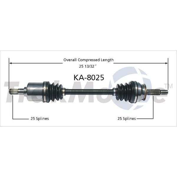 Surtrack Axle Cv Axle Shaft, Ka-8025 KA-8025 - main